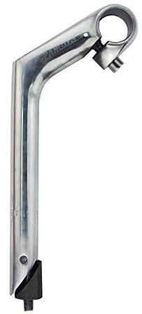 UPANBIKE Potencia de Bicicleta Aleación de Aluminio de 22,2 mm y 25,4 mm Potencia de Cuello de Cisne de 80 mm Longitud 180 mm (30 °, Plateado)
