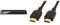 Panasonic DVD-S500EG-K Eleganter DVD-Player (Multiformat Wiedergabe mit xvid) schwarz & Amazon Basics – Hochgeschwindigkeitskabel, Ultra HD HDMI 2.0, unterstützt 3D-Formate,0,9 m
