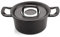 Fissler Original-Profi Collection runder Gusseisen-Bräter (Ø 24 cm – 4,3 L) Cast-Iron Topf emailliert, Cocotte, ohne PFAS/PTFE, Induktion - Schieferschwarz mit Edelstahl