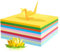 Barlone 100 Blatt Buntes Papier A4, 297mm x 210mm Bastelpapier Bunt, Buntpapier Origami Papier, Buntes Papier zum Basteln, Farbiges Papier Faltpapier in 10 Farben, für DIY Origami, Drucken, Zeichnen