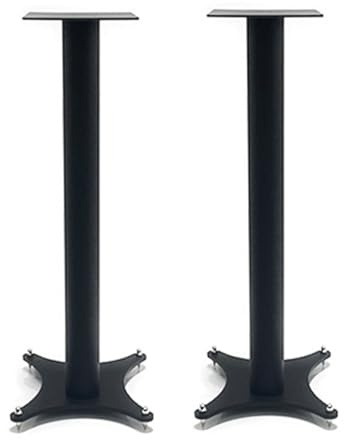 SFKLYU 2 St Bokhylla Högtalarställ Golv Högtalarställ Med Kabelhantering Fyllbara Högtalare Golvställ för Hemmabio Vardagsrumsgolv,18.5 * 24 * 70CM