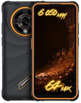 HAMMER Iron 6 5G 16GB/256GB Rugged Smartphone, 6050mAh Battery, 64MP Night Vision Camera, 6.56 120Hz Display, Android 15, 18W Fast Charge, IP69 Waterproof, Dual SIM, NFC