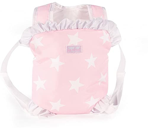 La Nina (24 x 31 x 2 cm Sac à dos porte-bébé pour poupées Carlota, couleur rose, 24 x 31 x 2 cm (Diset 60407)