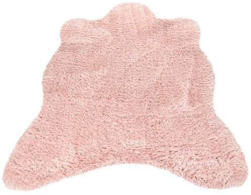 Paco Home Alfombra Pelo Largo XXL Piel Artificial Oso Polar Flokati Calidad Nueva Rosa, tamaño:60x100 cm