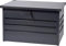 dobar® 58601e Gartentruhe Valor 300L - Aufbewahrungsbox Metall - Gartenbox verschließbar - Auflagenbox - Kissenbox - Truhe zum Lagern/Verstauen/Aufbewahren - 100 x 61 x 62 cm - Anthrazit