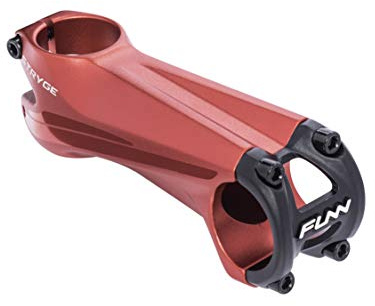 Funn Stryge Attacco Manubrio con Inclinazione di -5 Gradi - Lunghezza 100mm con Morsetto per Manubrio da 31.8mm, Attacco Manubrio per Mountain Bike e Bicicletta da Strada (Rosso)