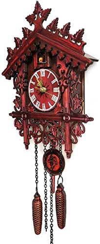 Reloj de pared Reloj de cuco Reloj de cuco de madera de la selva negra moderno Reloj de cuco tallado a mano Decoración del hogar