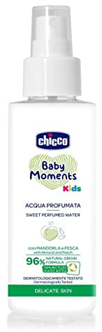 Chicco Acqua Profumata Baby Moments, Acqua Profumata e Delicata Per Bambini, Delicata Fragranza con Ingredienti di Origine Naturale, 0 Mesi+,100 ml