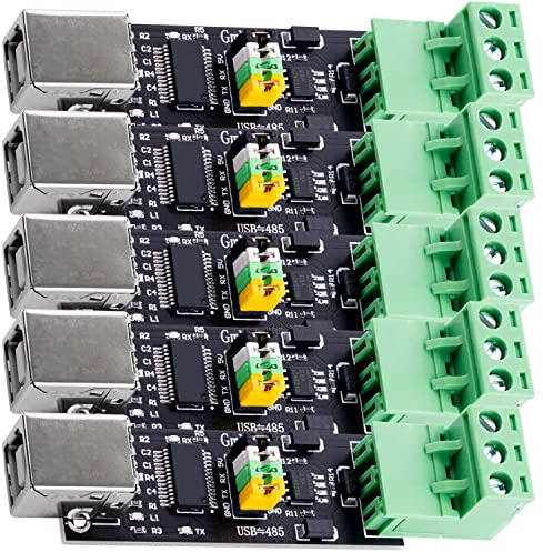 AZDelivery 5 x FT232 USB 2.0 till TTL RS485 seriell till USB-adapter | Seriell omvandlaradapter, modul FTDI gränssnittskort