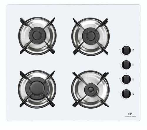 Table 4 foyers CONTINENTAL EDISON - Gaz verre blanc
