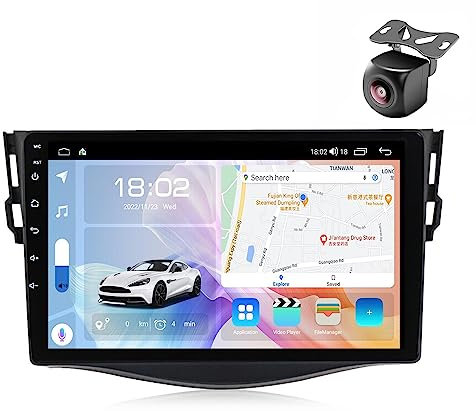 Android 12 Autoradio per Toyota RAV4 Rav 4 2006 2007 2008 2009-2012 2 DIN Stereo Car Tablet Pollici Schermo MP5 Lettore Multimediale Receiver GPS Radio con Car-play Android auto (M200S 8core 2+32G)
