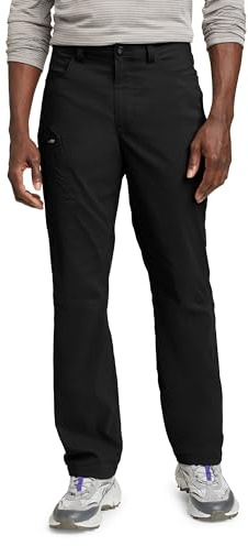 Eddie Bauer Men's Rainier Lined Pants, Black, 36W x 32L, Hiking Pants