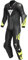Dainese Combi Misano 3 D-Air Perf. 1PC Leather Suit Air Bag Combi, Nero/ANTHRACITE/FLUO YELLOW, 58
