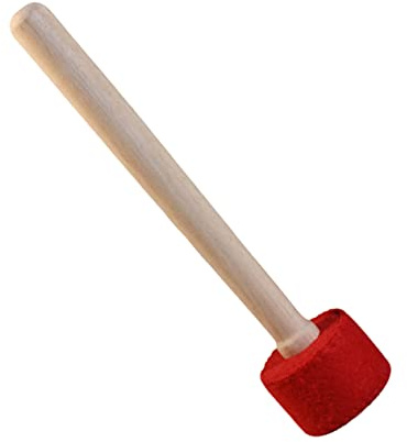 ibasenice Martillo De Tazón De Cuenco Sonoro Delantero Del Cuenco Tibetano De Tazón De Sonido De Buda Pequeño Cuenco Tibetano Herramienta Guata Manual Gel De Sílice Baqueta