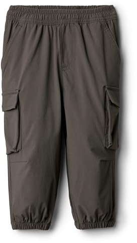 Amazon Essentials x Sofia Grainge Baby Boys' Nylon Parachute Pants, Dark Olive, 12 Months