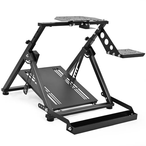 Minneer G29/G27 Rennsport-Lenkradstände X-förmige faltbare Racing Lenkrad Ständer mit Sitz Fixierung Slot undFit für Logitech/Thrustmaster G29, G920, G923, T300RS einstellbar Racing Simulator Cockpit