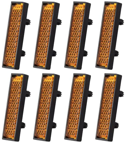 BEBIKR 8 Stück Fahrrad-Fußpedal-Reflektoren, Fahrräder, Pedalreflektor, Sicherheit, Nacht, Radfahren, Warnung, reflektierende Reflektoren, Pedalreflektor