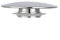 HOHOVYVY Tapones para lavabo, válvula de desagüe, 66 mm, color plateado y cromo, botón de presión (1 unidad)