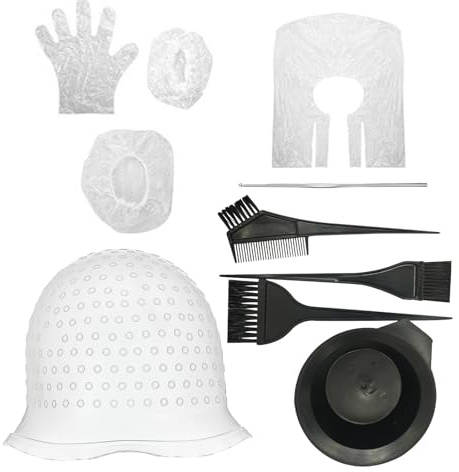 10-Teiliges Set Von Str ä Hnchenhaube, Modisch Und Exquisit Str ä Hnhaube, Einzigartig Gestaltetes Str ä Hnchen Set, Geeignet Zum Erzielen PräZiser FäRbung Und Erstellen Bunter