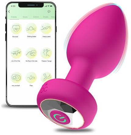 Plug Anal Vibromasseurs Feminin Oeuf Vibrant Femme à Distance Vibromasseur, Femme Clitoridien Puissant Plug Anus Sex Toýs Femme Couple Plaisir Gode Vibro-masseur Vibro Avec Telecommande 10 Modes