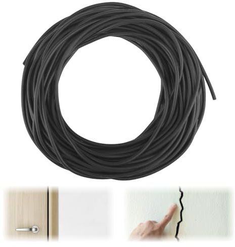 Vaskula Fond de Joint Rond Ø 4mm x 15m Cordon D'étanchéité pour Joints Mousse Torique en Joint Etancheite Exterieur Fenêtres, murs et Plafonds Bande Etancheite Douche