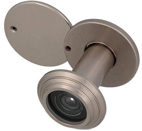 Amig - Judas de Porte Superangle en Laiton | Vision Grand Angle pour Sécurité | Installation Facile | UL Certifié | Design Élégant en Chrome Mat, 35-55 mm