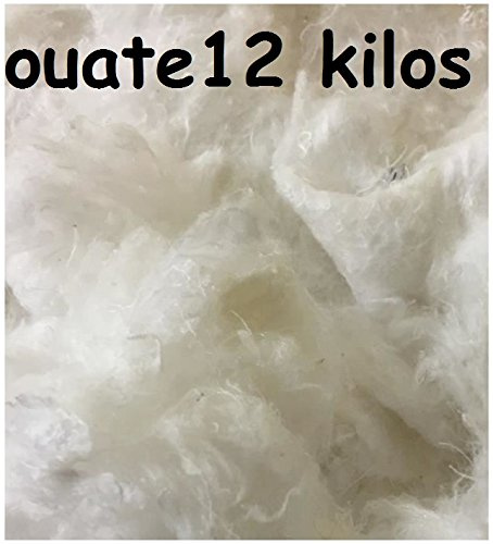 12 kilos Ouate de Rembourrage en Microfibre Blanc Fibre Synthétiques Ouate Chaude