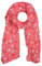 Zwillingsherz Seiden-Tuch Damen mit Blätter Muster - Made in Italy - Eleganter Sommer-Schal für Frauen - Hochwertiges Seidentuch/Seidenschal - Halstuch und Chiffon-Stola Dezent Stilvoll kora