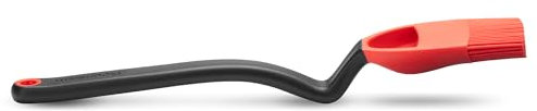 Dreamfarm BRIZZLE Silikonpinsel Küche | Rot | Flexibler Backpinsel Silikon oder Grill Pinsel | Einfaches Träufeln | Non-stick | Spülmaschinenfest | Hitzebeständig bis zu 260°C