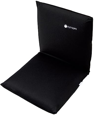 CYMAM – Cojín Antiescaras Convertible – Uso Doble como Asiento con Respaldo o Cojín Asiento – Viscoelástico Ergonómico con Cinta Antideslizante – Ideal para Silla de Ruedas, Oficina, Hogar o Vehículos