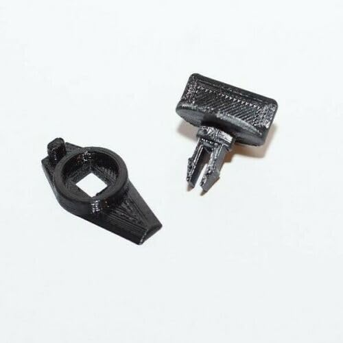 Performance Print Parts Audi A4 Drehhebel Set für Heckklappe mit manuellem Teleskop und Fahrzeugspezifischer Passform