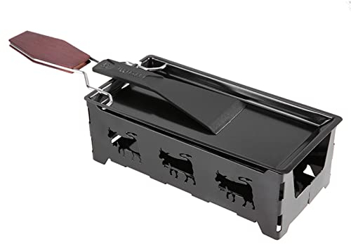 Wnvivi Raclette Al Formaggio Antiaderente, Teglia da Forno Rotaster per Raclette Al Formaggio Portatile, Set per Fornello da Tavolo per Raclette Al Formaggio Strumento per Grigliare La Cucina Domestic