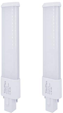 YinzPlus 2 pz per paque 6,5 pollici CRI 90 G23 LED Lampadina 6 Watt Bianco Freddo 6000K 600 Lumen Collegarsi 2 Pin PL Lampada LED Lampadina Compatta G23 LED Tubo Luce
