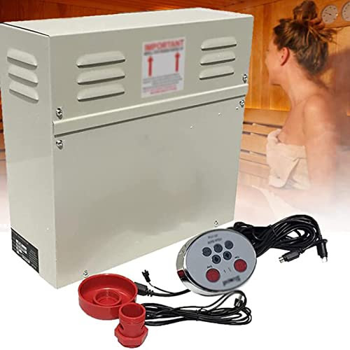 Calentadores De Sauna 3kw 4.5kw 6kw 9kw,Spa Home BañO De Vapor Estufa De Calentador De Sauna 220v-380v Con Controlador Interno De Sauna EléCtrica,25-55 ° C Temperatura De Ajuste,220V-3000W