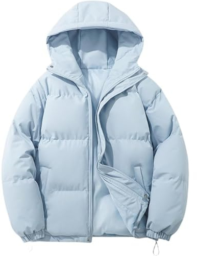 WOWEI Doudoune Chaude d'hiver pour Femme Mode Veste Matelassée Manteau à Capuche Hiver éPaissir Parka Veste Chaude Blousons avec Fermeture à Glissière Coupe Vent Manteaux Fille