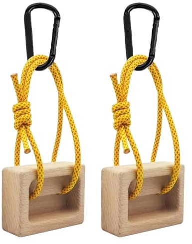Barre de traction portable - 1 paire d'appareils de traction en bois pour la maison - Planche de suspension pour grimpeurs - Pour grimpeurs, intérieur et extérieur