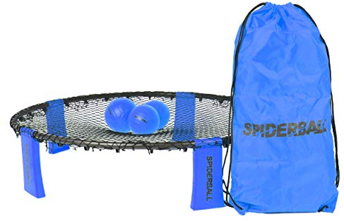 Ocean 5 Spiderball Set, Ball-Spiel mit Netz, 3 Bällen und Tragetasche - zum Spielen im Park, Garten, Strand oder im Haus - für Kinder und Erwachsene