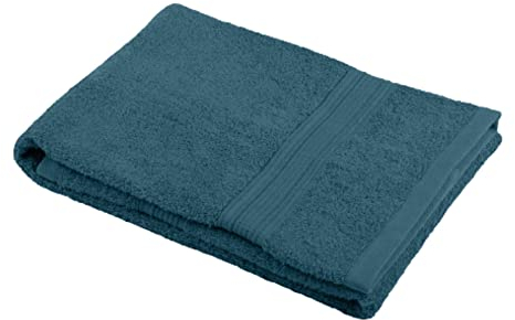 Stof Badetuch, Größe 30 x 50 cm, 100% Bio-Baumwolle, Farbe: Petrole, Modell Lagune, Badetuch, waschbar bei 40 °C, außergewöhnliche Qualität