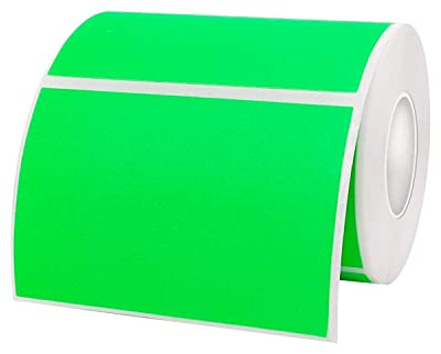 STARLIBOO Colored Labels Stickers 3 x 2 Inch, Removable Rectangle Moving Labels, 300Pcs Garage Sale Price Stickers, Adhesive Moving Labels for Boxes(Fluorescent Green)