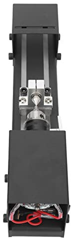 Mini Torno de Madera, 7 Niveles de Control de Velocidad de Alta Velocidad 110-240V de Uso Amplio Pulidor de Cuentas de Bricolaje (Enchufe de la UE)