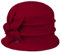 McBURN Maliva Walkhut Wollhut Damenhut Glockenhut Damen - Made in Italy Winter Herbst-Winter - One Size rot
