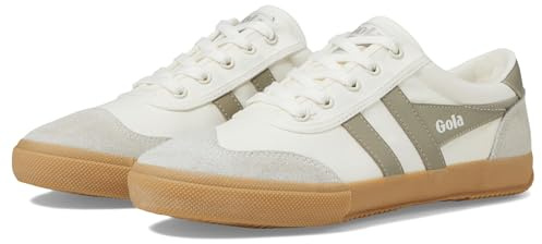 Gola Badminton modeträningsskor för kvinnor, Off White Feather Grey Tum, 41 EU