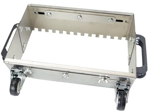 Paleta ajustable con muescas de 800 mm con ruedas, herramienta de nivelación de azulejos, peine de mortero, caja cuadrada, paleta plana para pavimento de arena para proyectos profesionales de azulejos