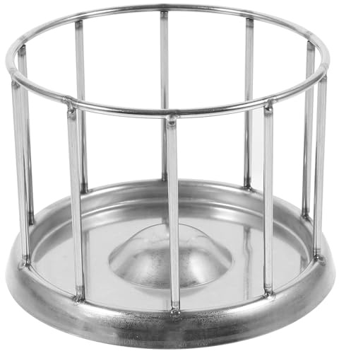 MERRYHAPY Comedero para Tortugas de Acero Inoxidable 304 Plato de Alimentación para Reptiles Diámetro 11 CM Bebedero Grande para Terrarios y Jaulas Resistente Corrosión Seguro para