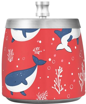 Bonito cenicero de acero inoxidable con tapa para exteriores e interiores, sin olor, resistente al viento, para decoración de puros, cenicero con tapa para cenicero