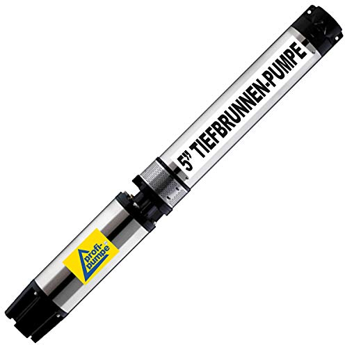 Pompe de puits immergée 400 V 3/4/5/6 pouces – Pompe submersible inox haute pression pour puits profonds – Pompe à tube 5 pouces BRUNNEN-STAR 4000-4 / 400V – Économiseur d’énergie