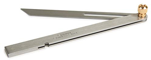 Shinwa 6-1/4 Sliding T-Bevel, Stainless Steel, Steel and Brass Combination, 1.95 Long