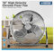 Status Floor Fan | 18 Inch Portable Fan | 3 Speed Adjustable Angle Fan | Chrome | S18CFLOORFAN1PKB