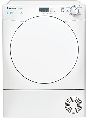 CANDY Smart CSEC9LF Freestanding Condenser Tumble Dyer, Sensor Dry, Smart enabled, 9 kg Load, White