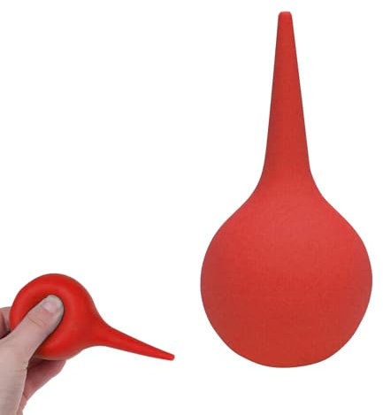 1 Stück Ohrenspritze Ohrspülung 30ml Ohrendusche Ball, Ohrenschmalz Entferner, Ohrenreiniger, Ohrendusche, Quetsch Gummiball sanfte Ohrendusche, Wiederverwendbarer Ohrreiniger, Ohrspülung, Rot